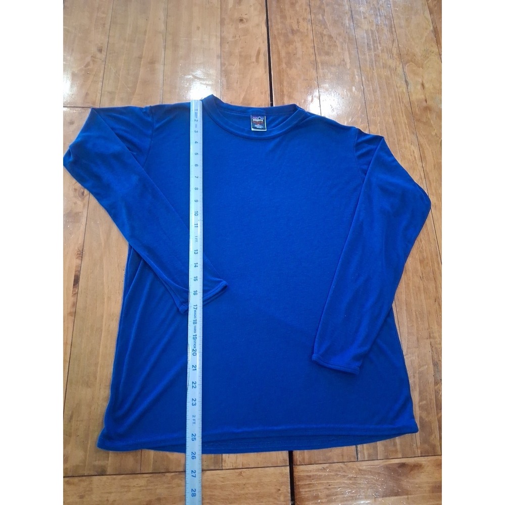 Patagonia Capilene Shirt Mens M Blue Long Sleeve Base Layer Made In USA Vintage - Picture 2 of 3